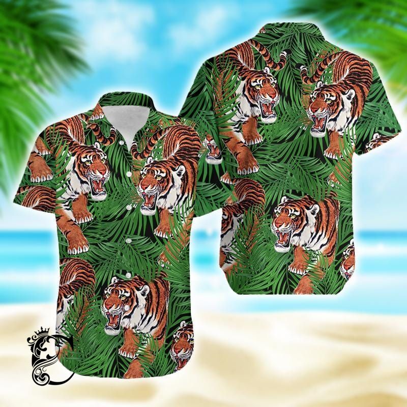 Tiger Tropical Hawaiian Shirts