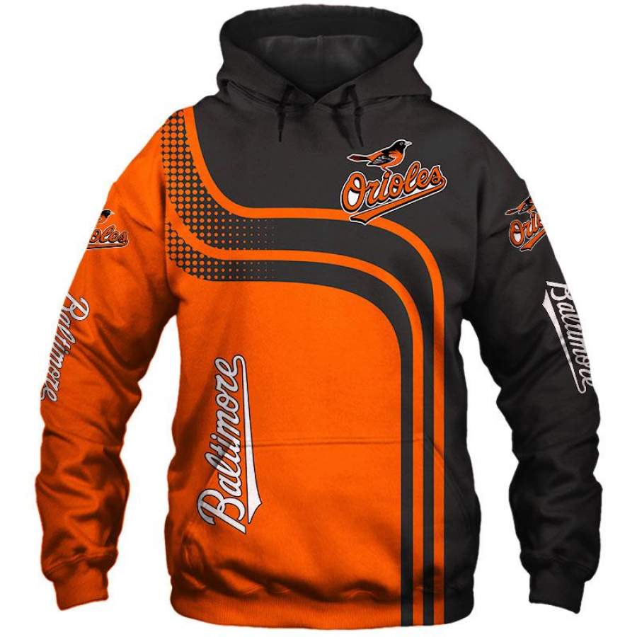 Baltimore Orioles Hoodies 3D Long Sleeve