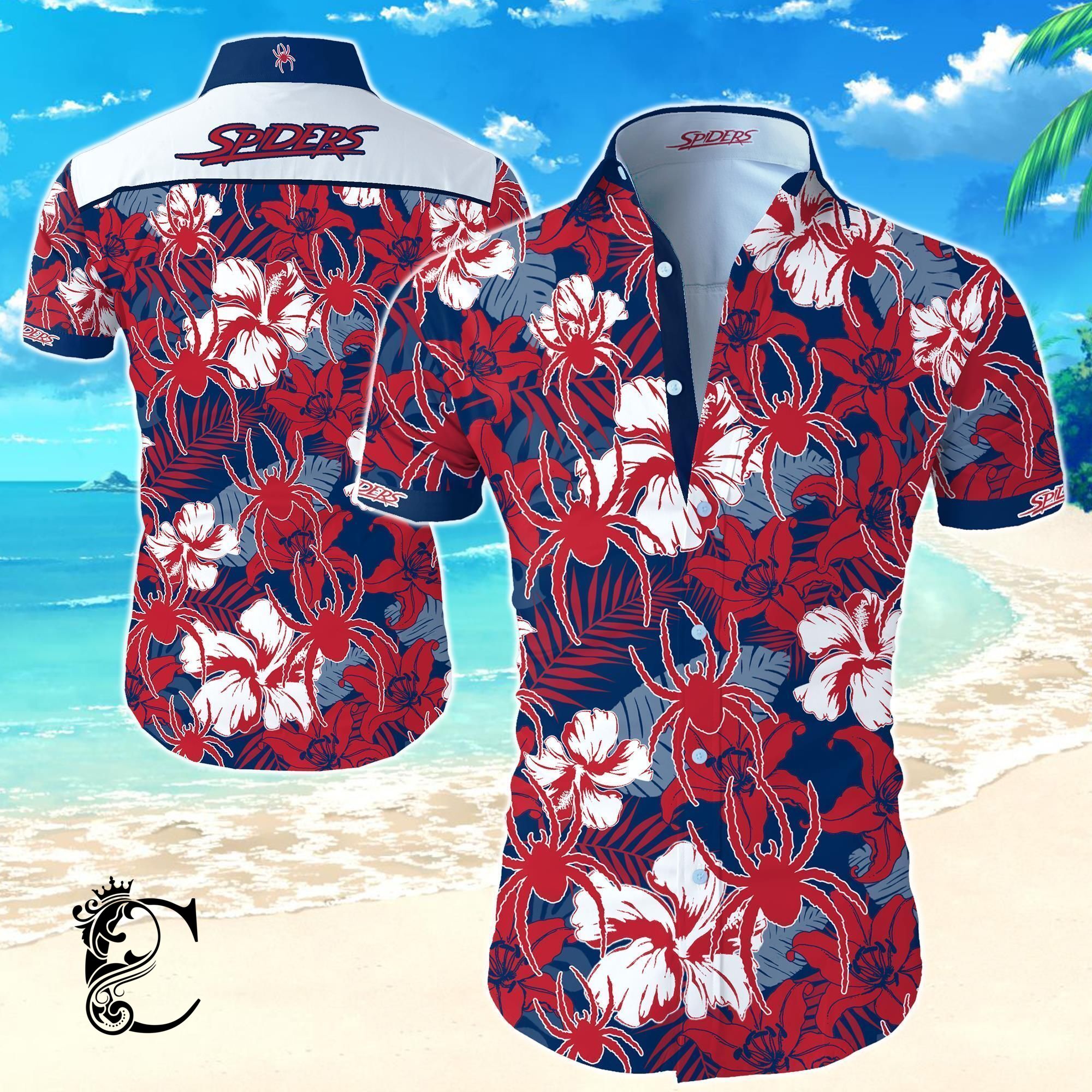 Beach Shirt Richmond Spiders Hawaiian Shirt- Chillicothemall