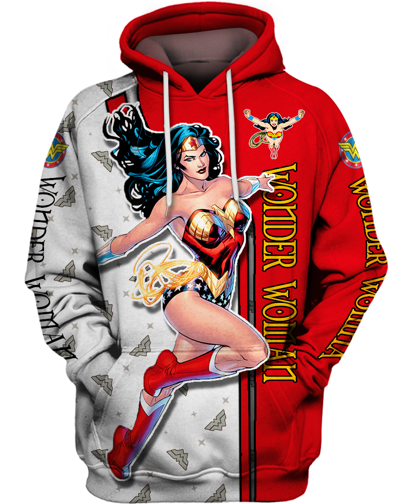 Wonder Woman Hoodie, Wonder Woman inspired Graphic Hoodie – Aesthetic Hoodie Gift For Women – DC Comics Hoodie – Wonder Woman Cosplay – DC Fan Art Trendy Hoodie