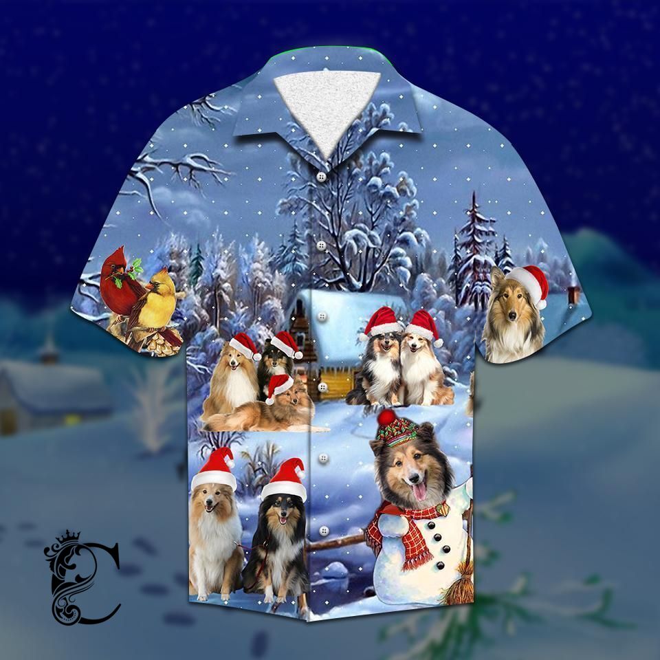 Beach Shirt Get Now Shelties Christmas Hawaiian Shirt- Chillicothemall