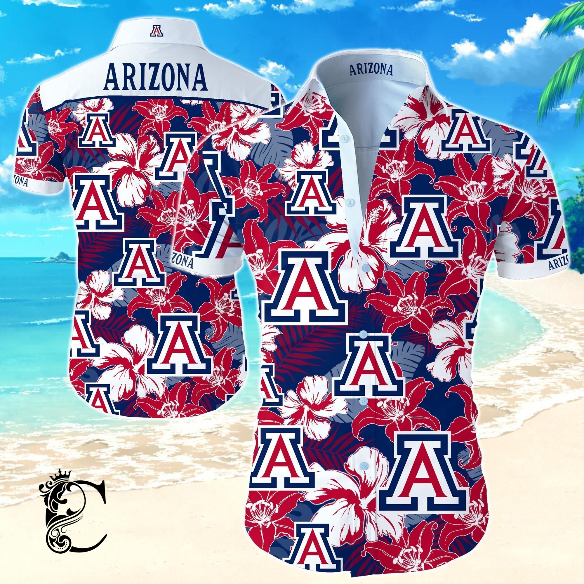 Beach Shirt Arizona Wildcats Hawaiian Shirt- Chillicothemall