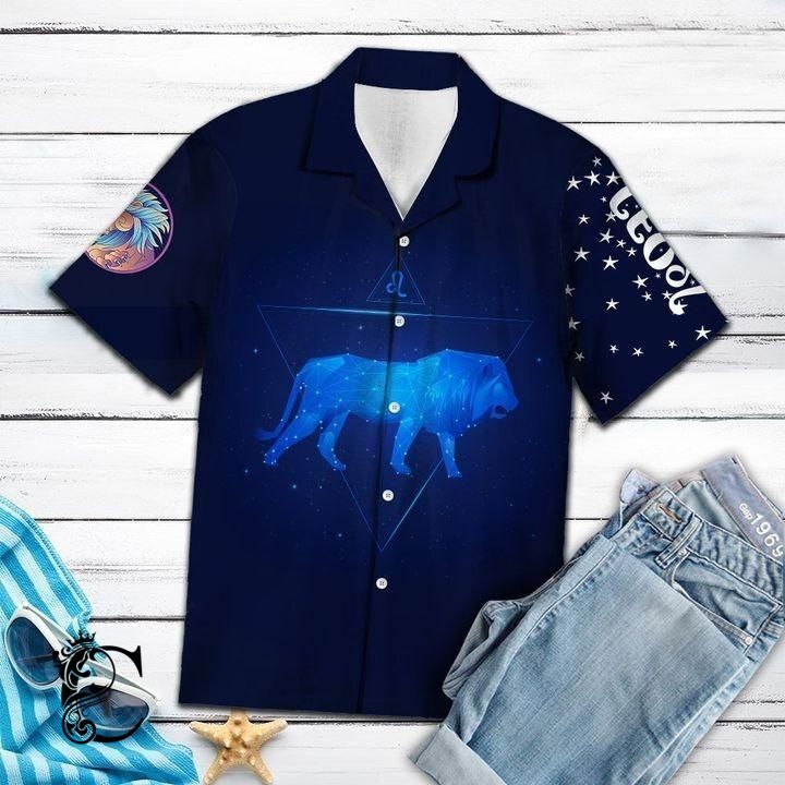 Beach Shirt High Quality Leo Horoscope Hawaiian Shirt- Chillicothemall