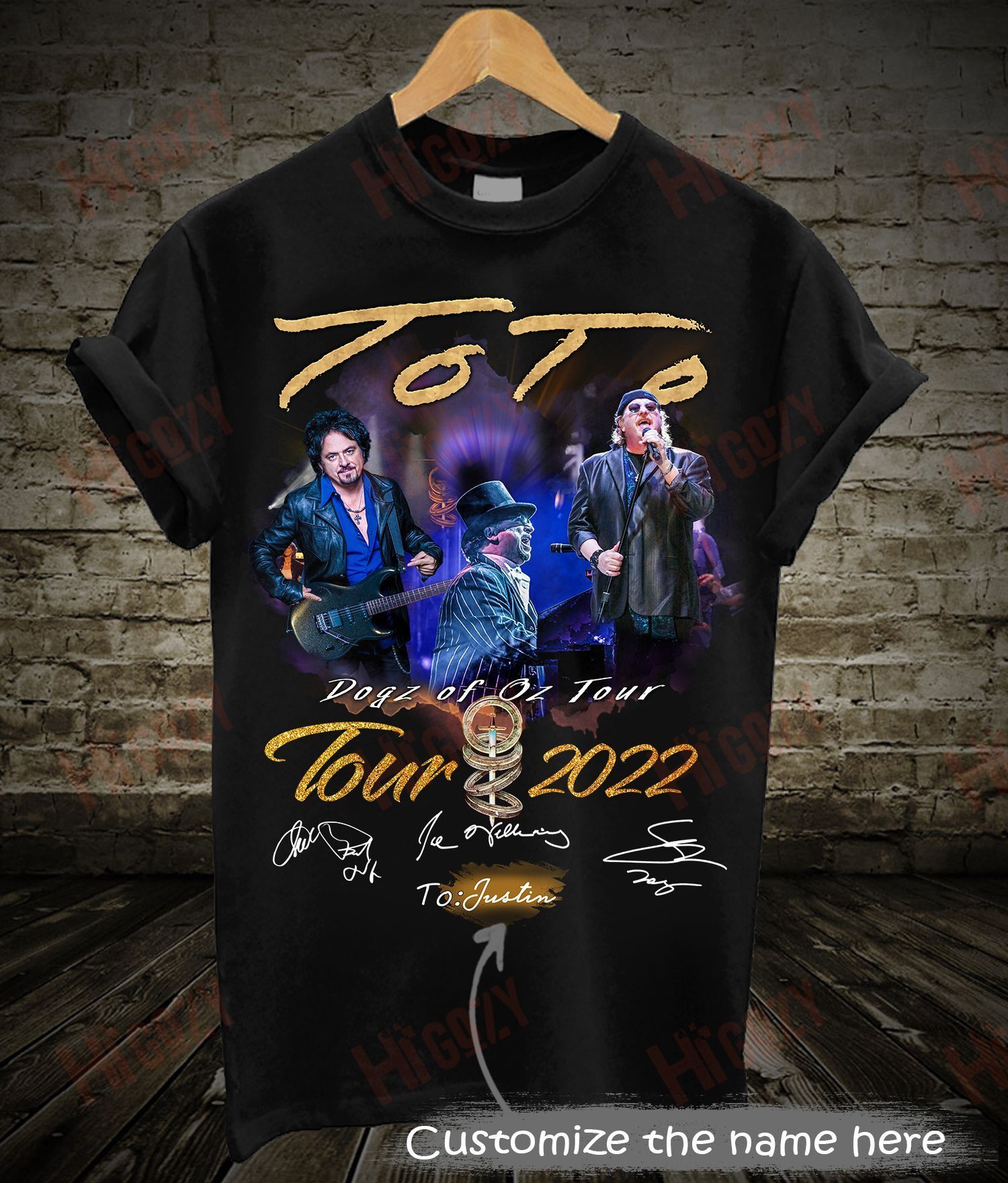 Toto Band Tour Shirt, Toto Band Shirts, T-Shirt 2D – Spnv400