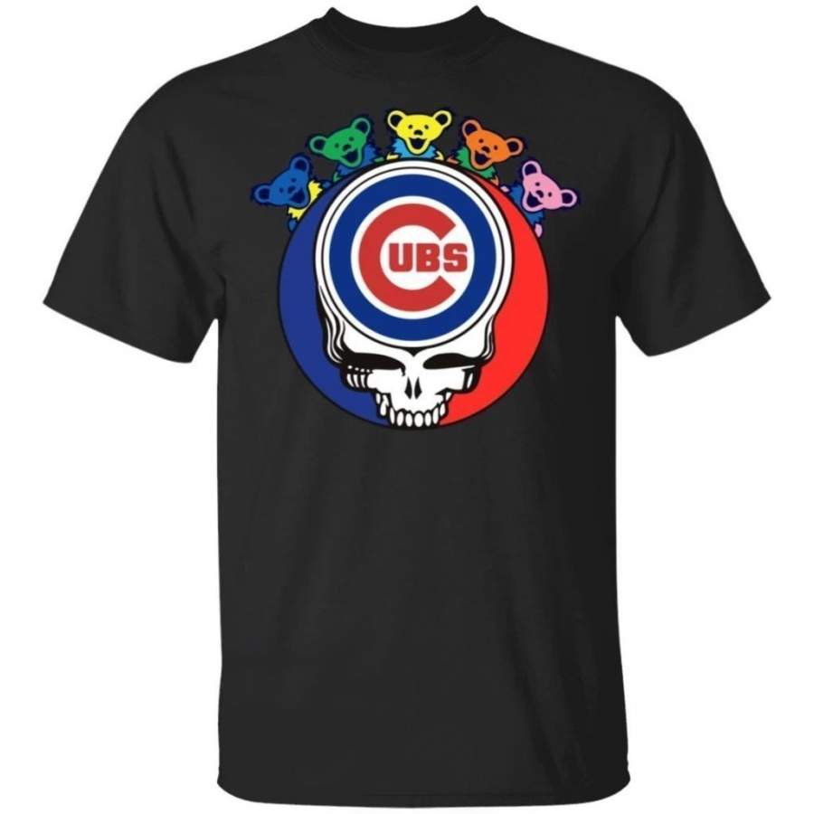 The Grateful Dead Mixed Chicago Cubs T-Shirt For Fans PT06