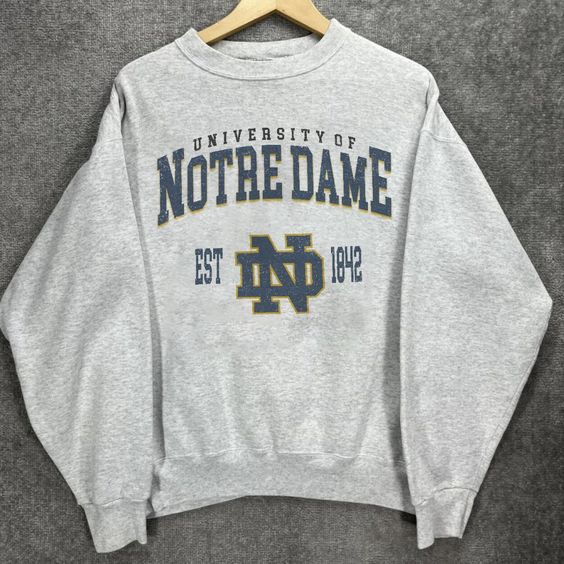 University Of Notre Dame Vintage Style Sweatshirt