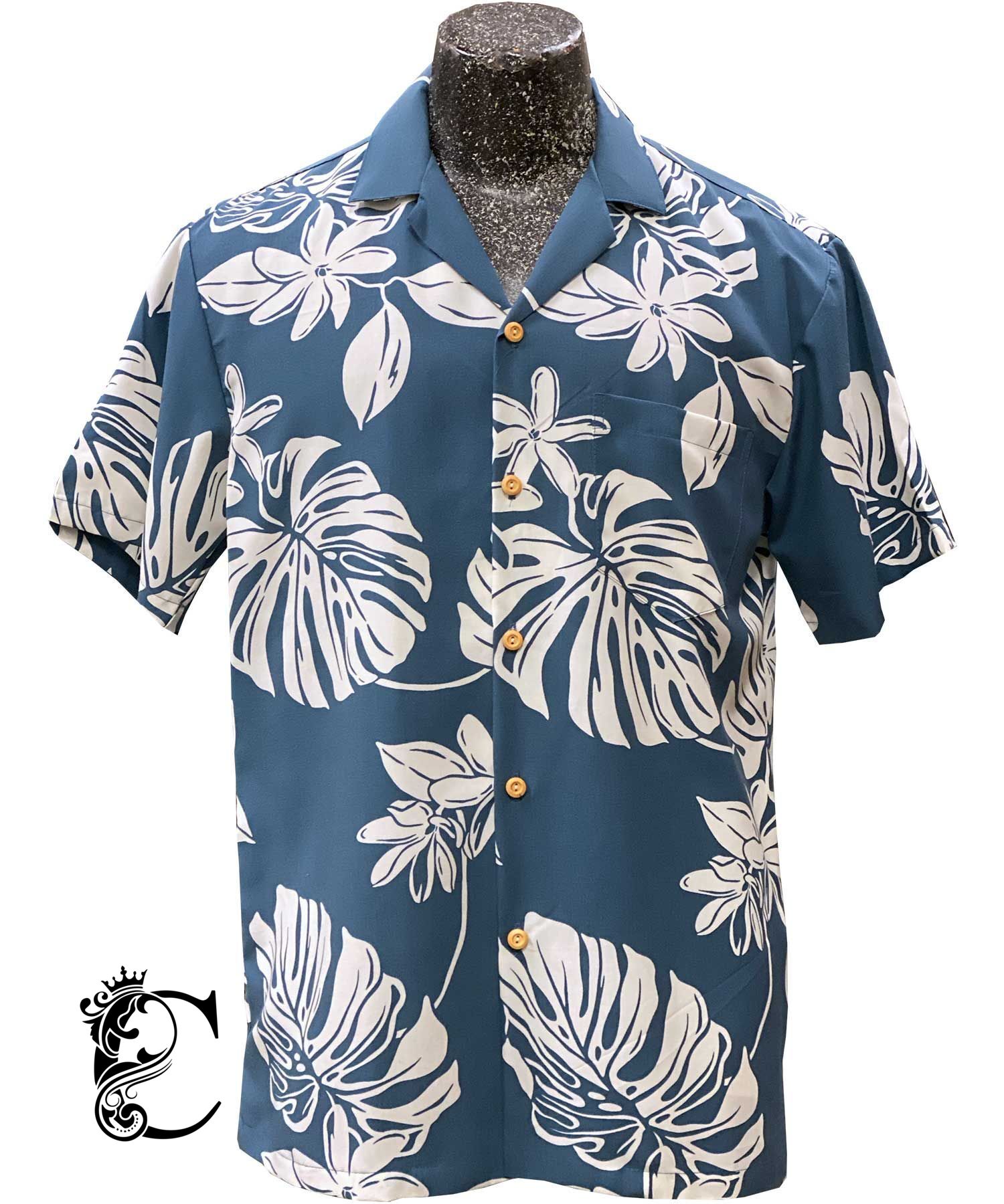 Tiare Fest Blue Hawaiian Shirt