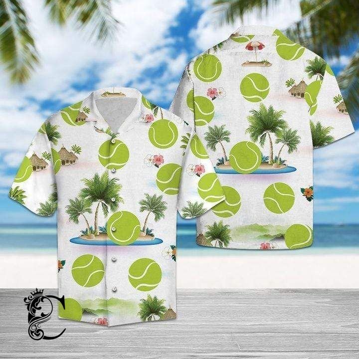 Beach Shirt Tennis Lover Unisex Hawaiian Shirts- Chillicothemall