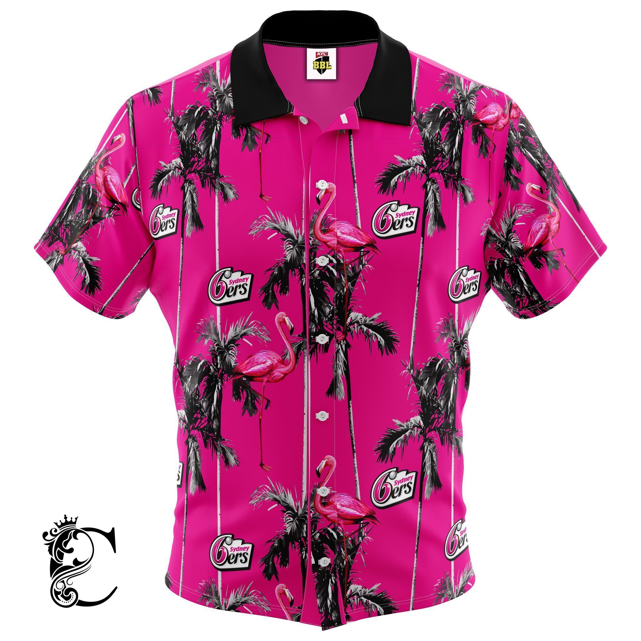 Bbl Sydney Sixers Hawaiian Shirt – Youth