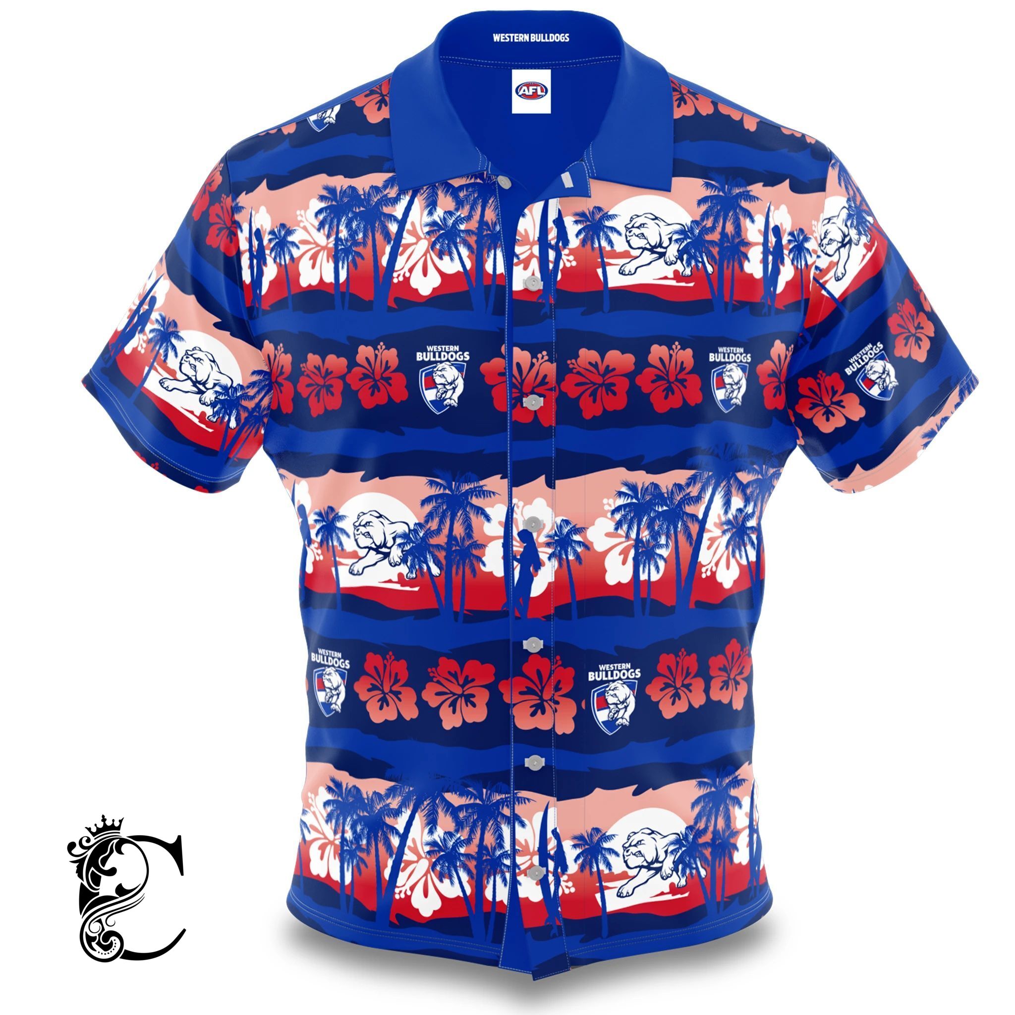 Afl Western Bulldogs Hawaiian Shirt