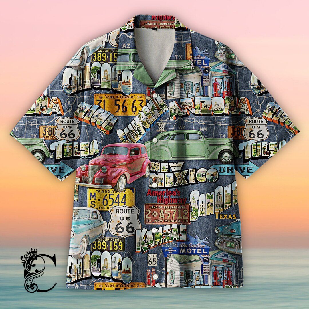 Amazing Route 66-Jp3940-B Hawaiian Shirt