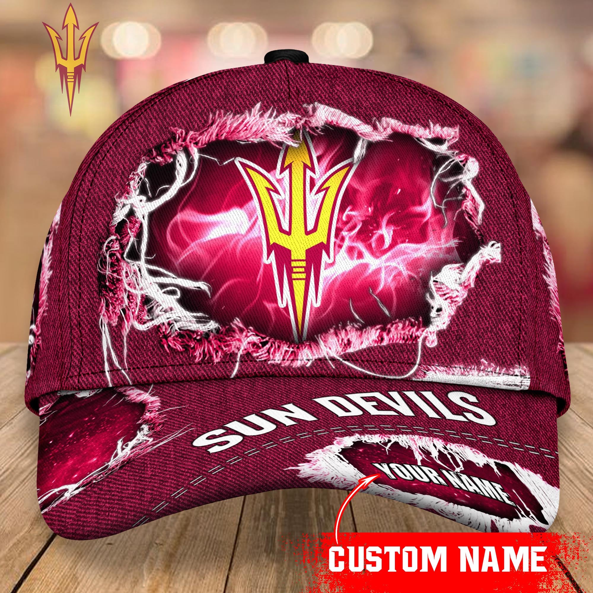 Arizona State Sun Devils Baseball Caps Custom Name