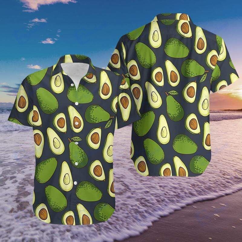 Beach Shirt Order Avocado Tropical Hawaiian Aloha Shirts- Chillicothemall