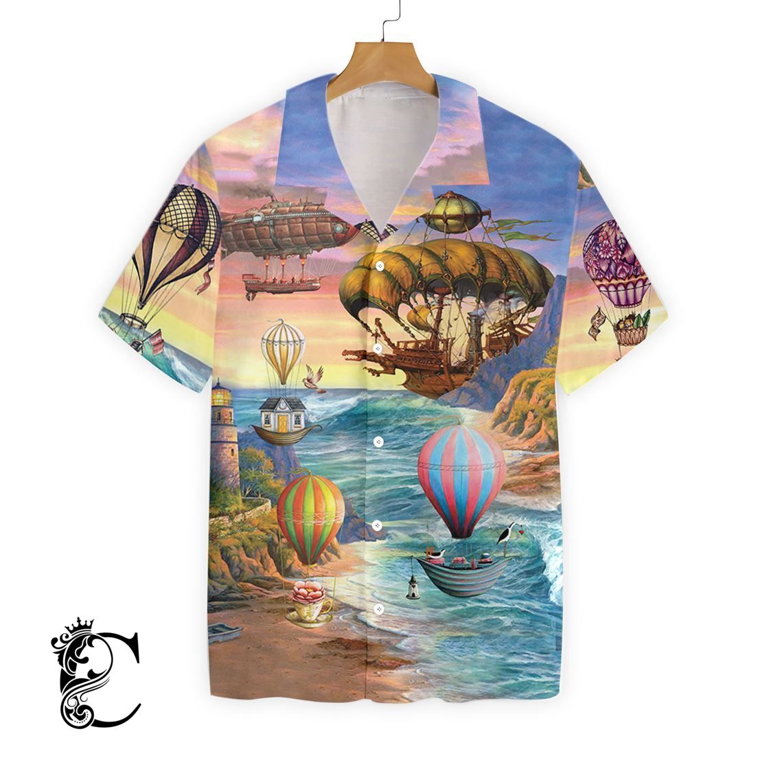 Air Balloon Steampunk Ez15 1611 Hawaiian Shirt