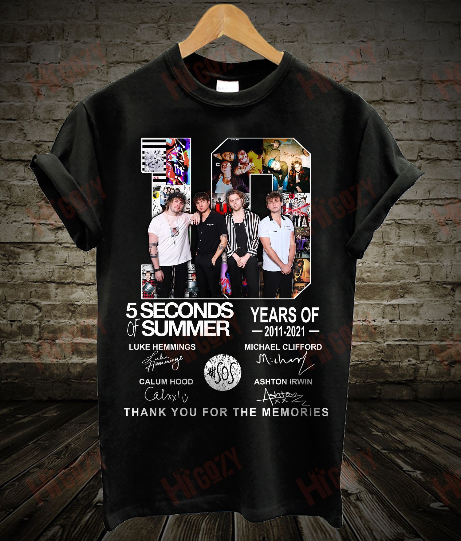 5 Seconds Of Summer Band Tour Shirts, T-Shirt 2D – Spnv545