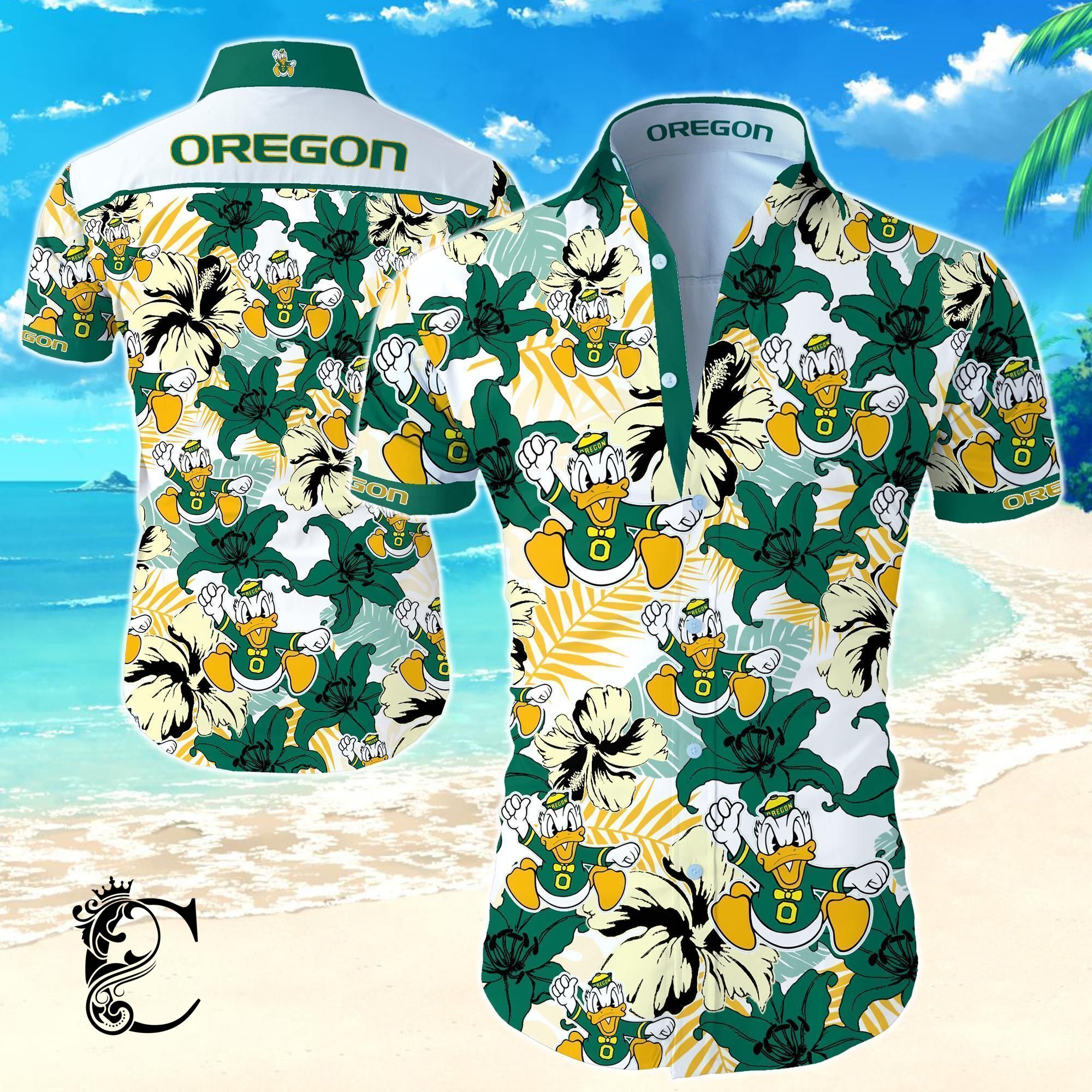 Beach Shirt Oregon Ducks Hawaiian Shirt- Chillicothemall