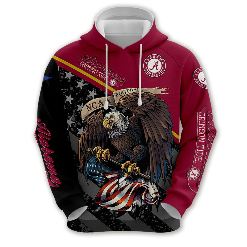 Alabama Crimson Tide Hoodies Eagle