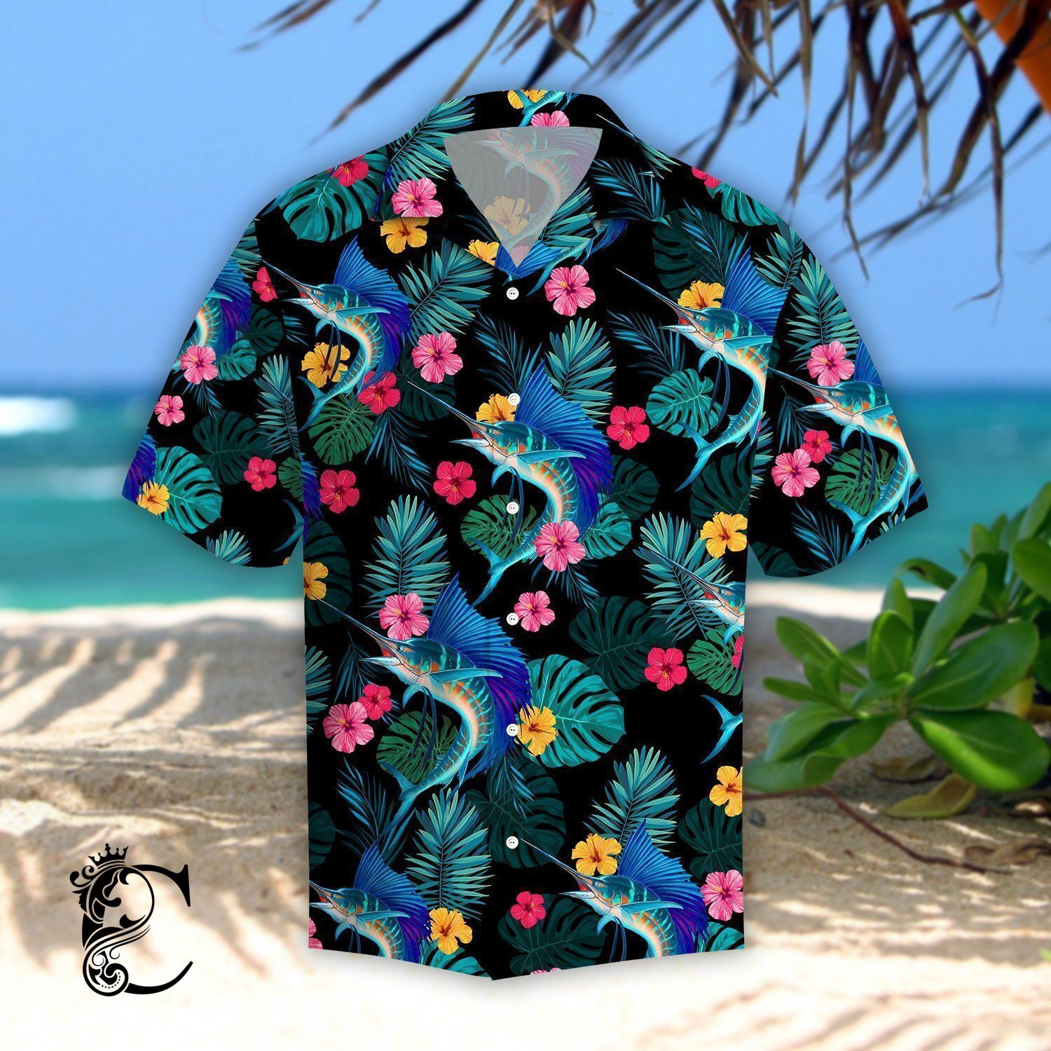 Beach Shirt Buy Sailfishs Hibiscus Tropical Hawaiian Shirt- Chillicothemall