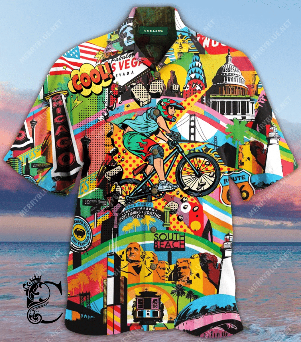 Beach Shirt High Quality Amazing Cycling Hawaiian Shirt- Chillicothemall