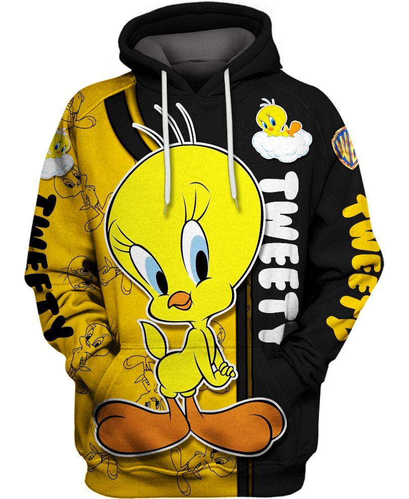 Tweety Canary Hoodie, Tweety Bird Hoodie, Cute Cartoons Hoodie, Tweety Bird Gift, Vintage Tweety Hoodie, Tweety Hoodie, Tweety Hoodie Women, Gift For Her