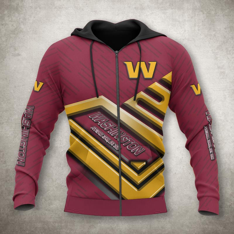 Washington Commanders Zip Up Hoodies No 1