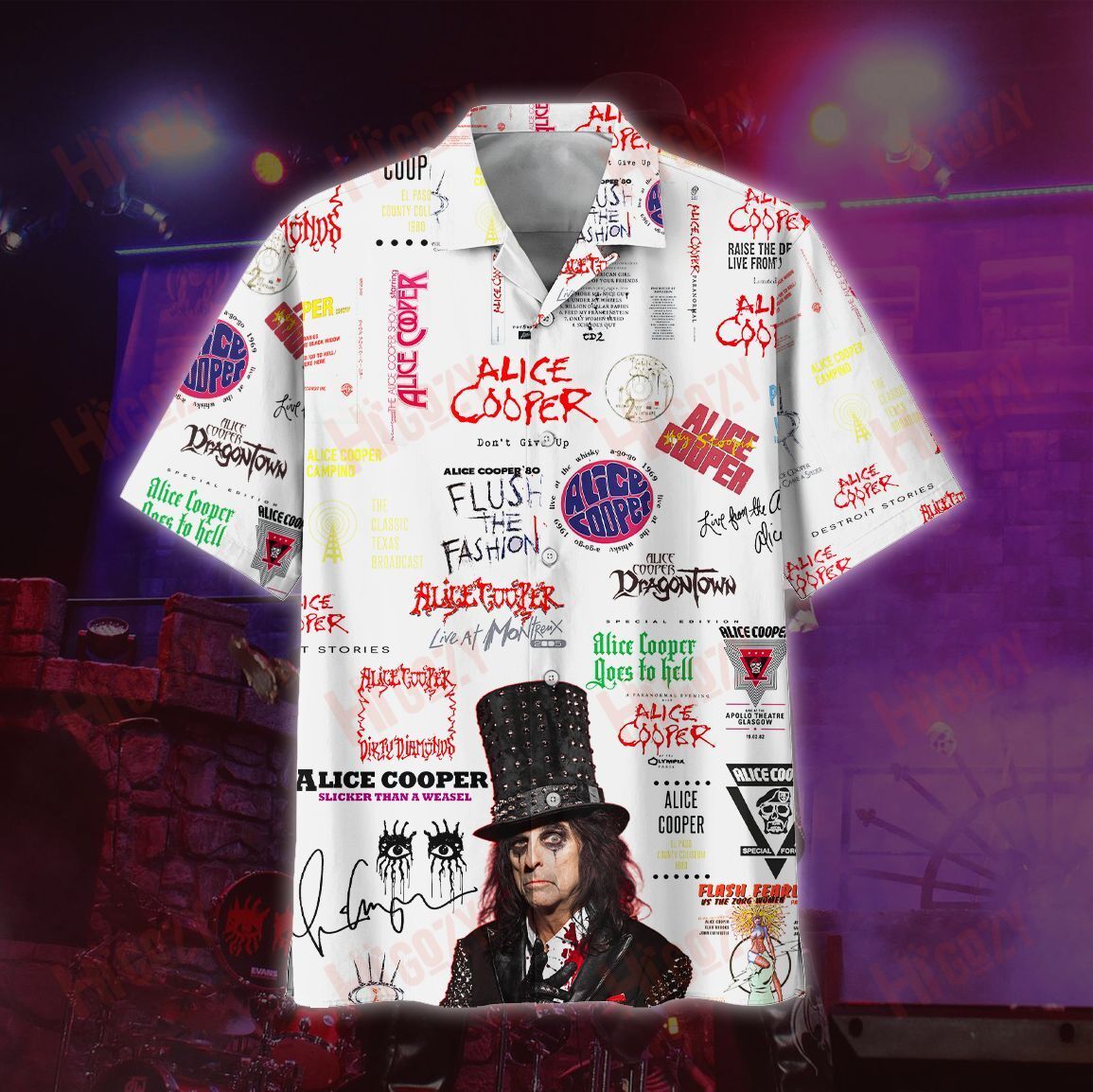 Alice Cooper Hawaiian Shirts