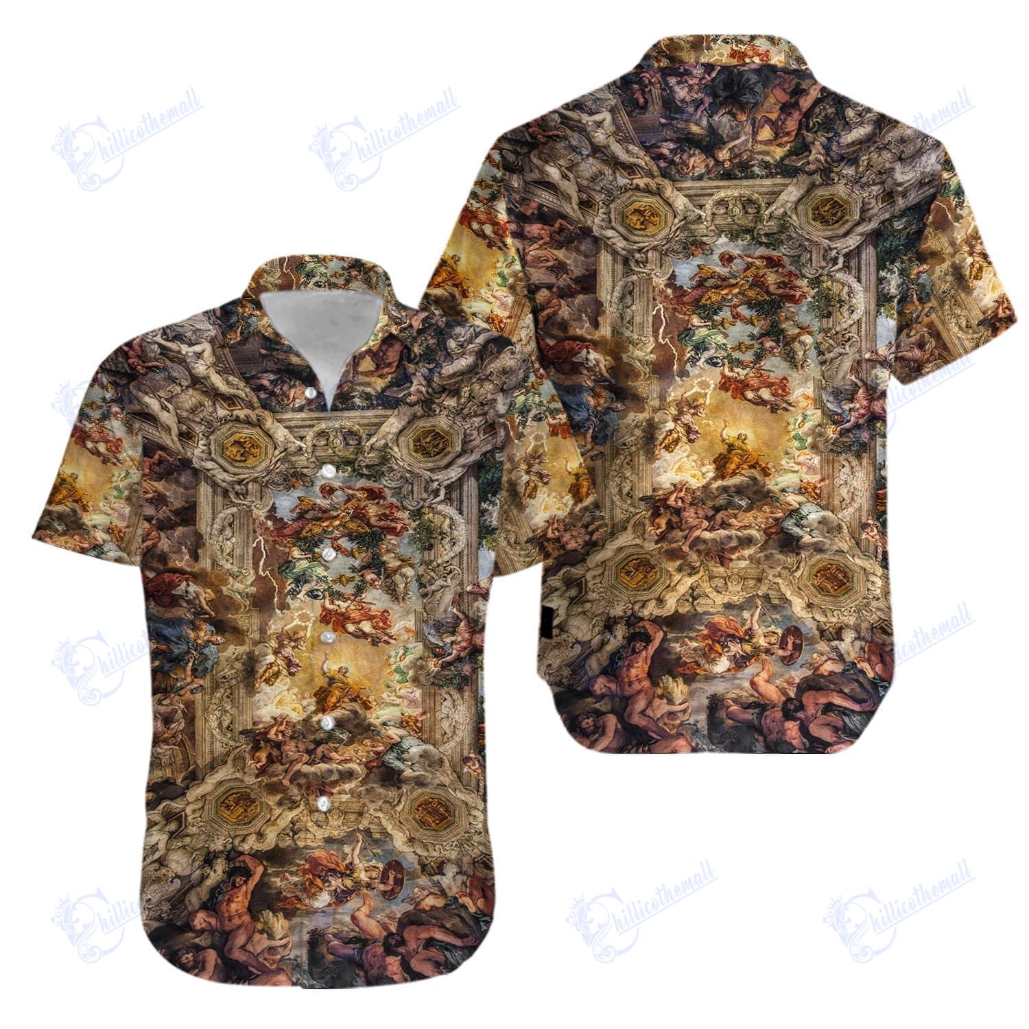 Allegory Of Divine Providence And Barberini Power Unisex Hawaiian Aloha Shirt