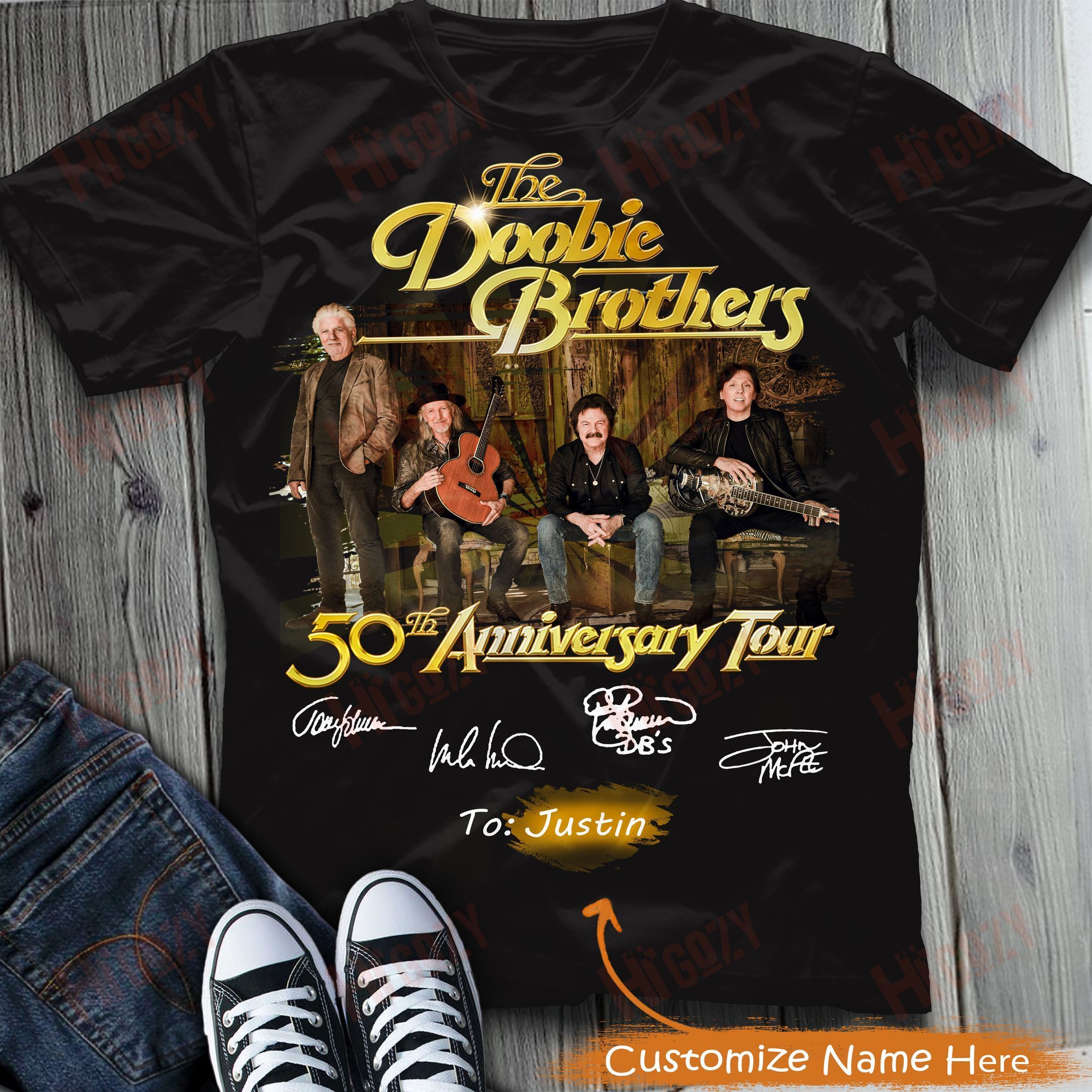 The Doobie Brothers Band Tour Shirt, T-Shirt 2D – Spnv251