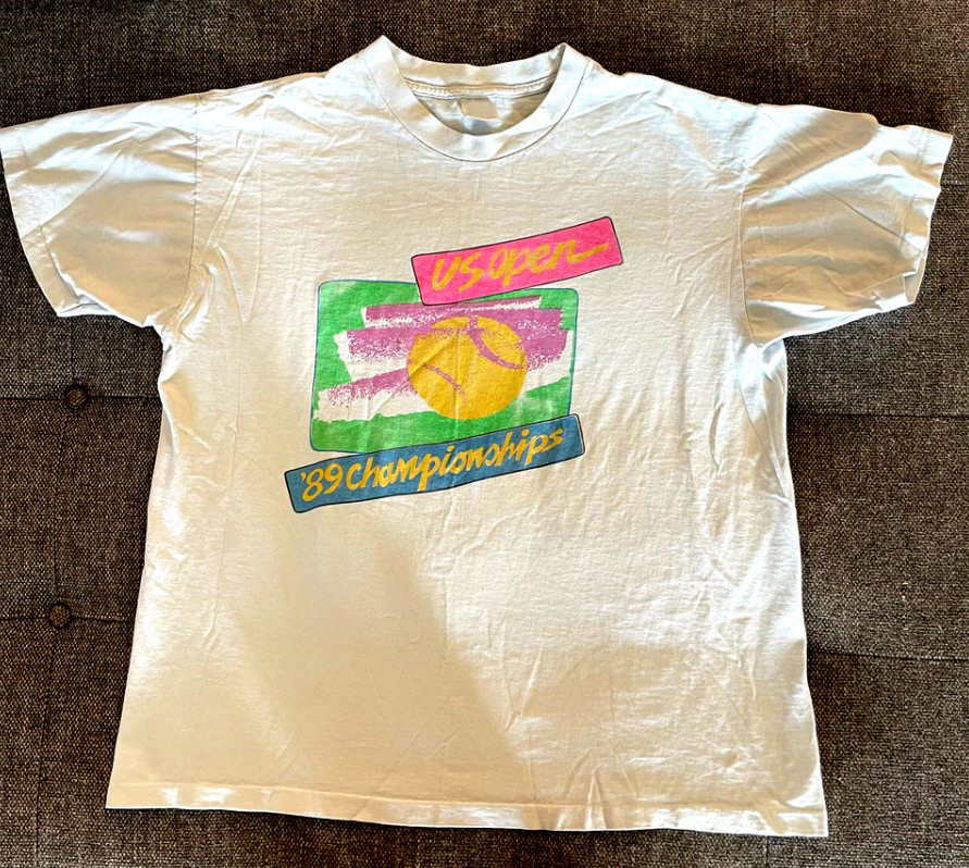 Vintage 1989 US Open Tennis Championships Tee Shirt Outfit, Gift For Men, For Women