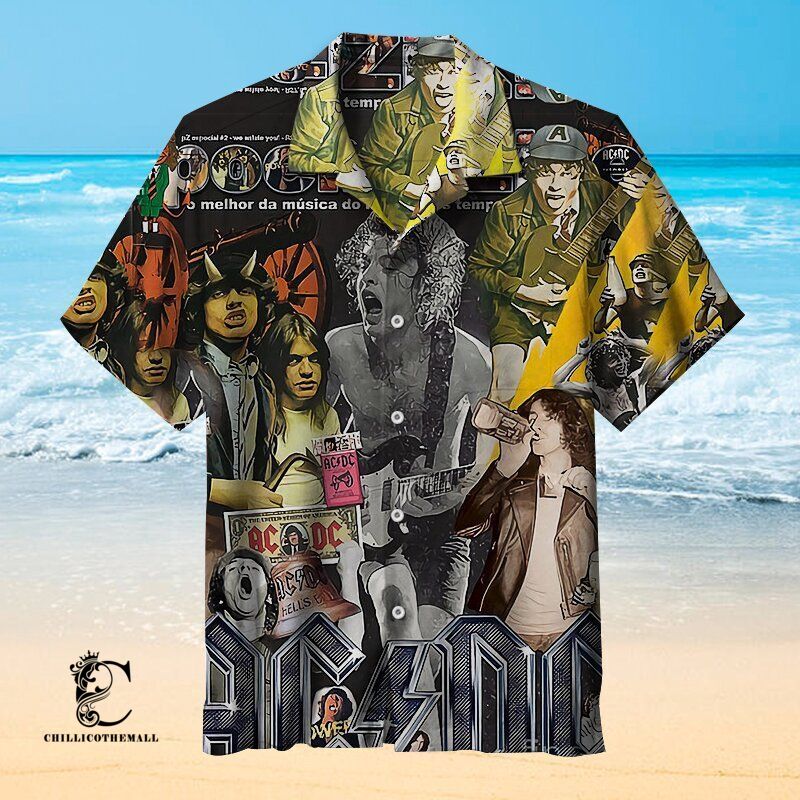 Ac/Dc Band Poster | Hawaiian Shirt