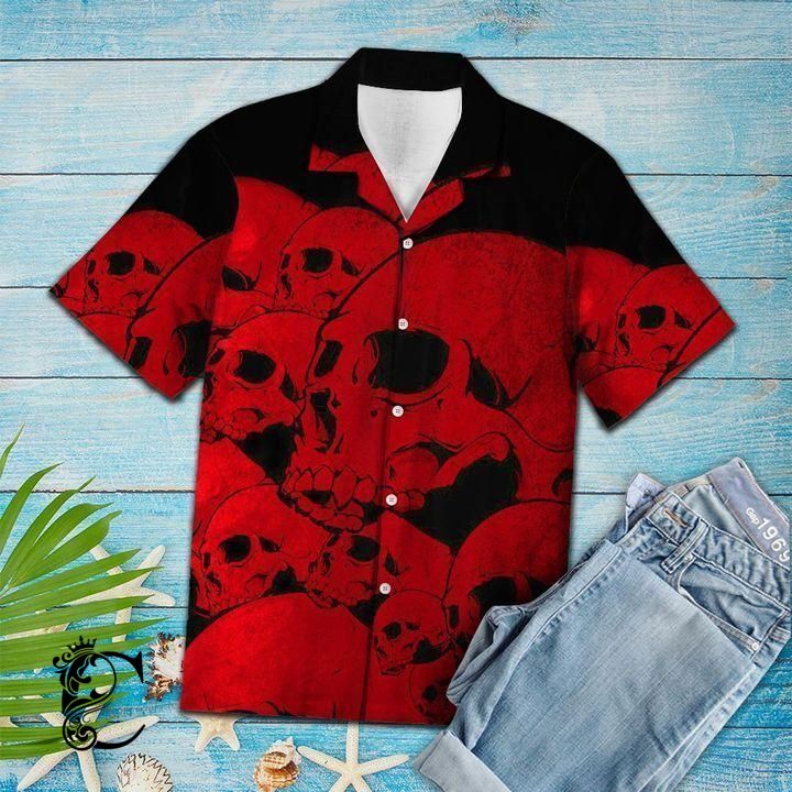 Beach Shirt Discover Cool Skull – Hawaiian Shirts – Sp408- Chillicothemall