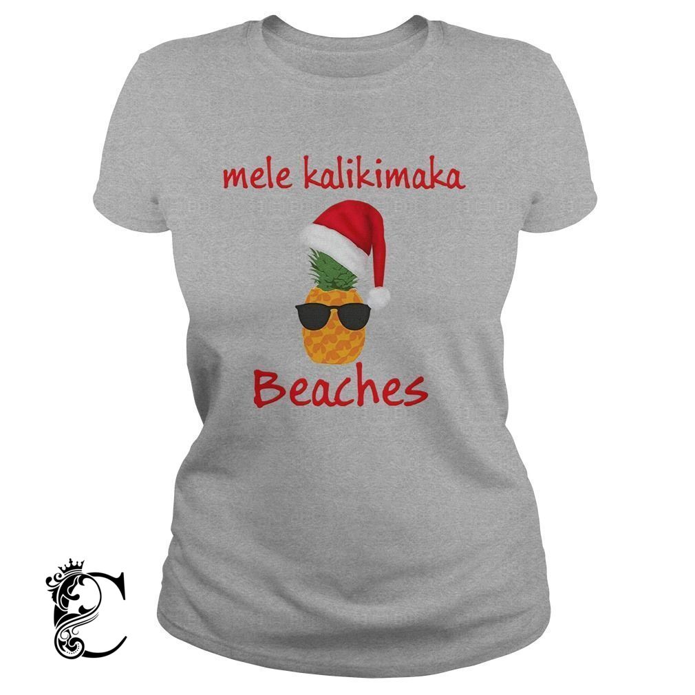 Beach Shirt Mele Kalikimaka Shirt Merry In Hawaiian Shirt Christmas T Shirt- Chillicothemall