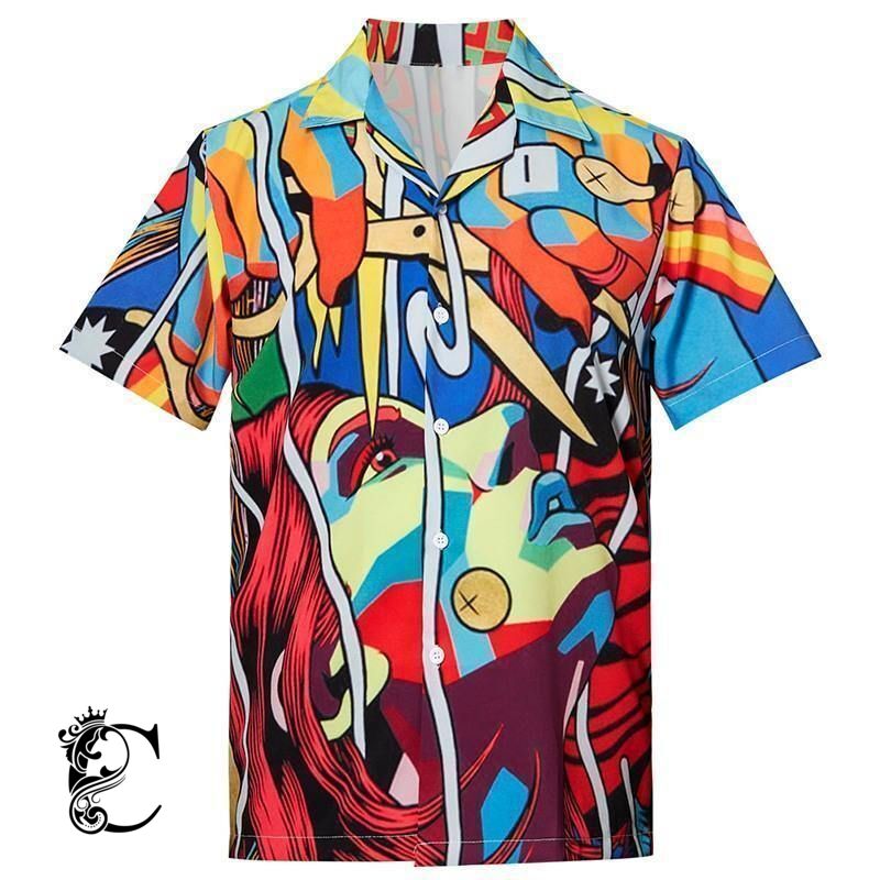 Beach Shirt Order Mens Hawaiian Shirts Art- Chillicothemall