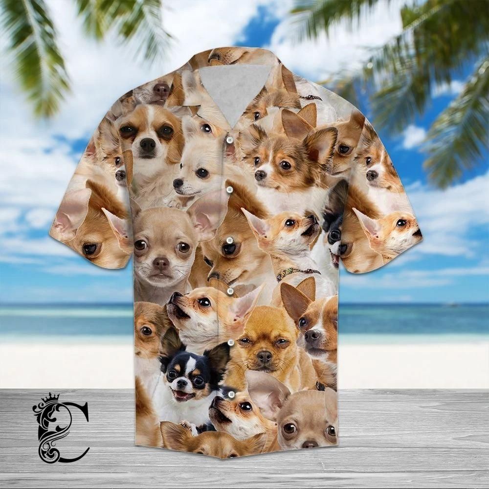 Beach Shirt Order Chihuahua Awesome Hawaiian Shirt- Chillicothemall