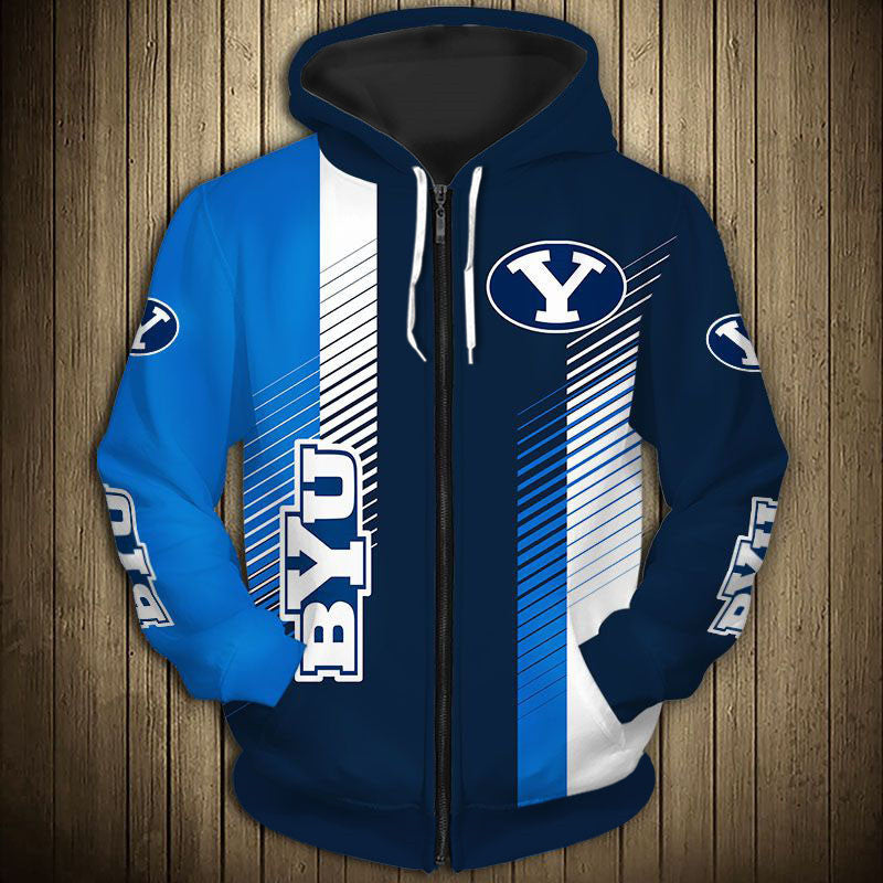 Brigham Young Cougars Hoodie Stripe