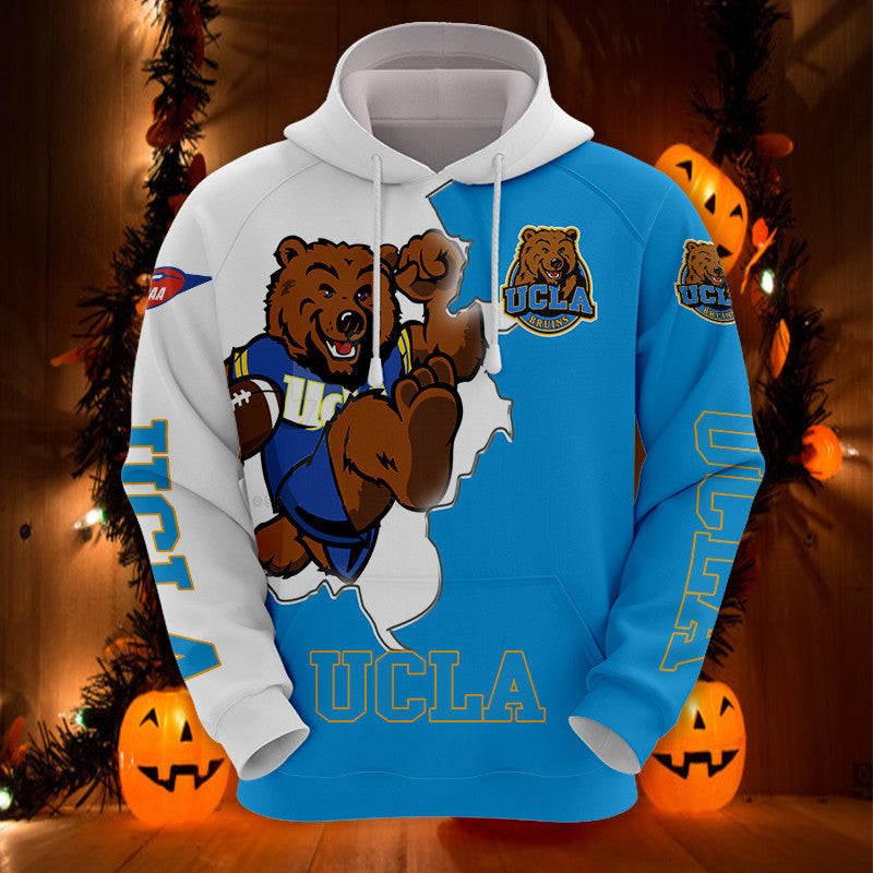 Ucla Hoodies Mascot Printed