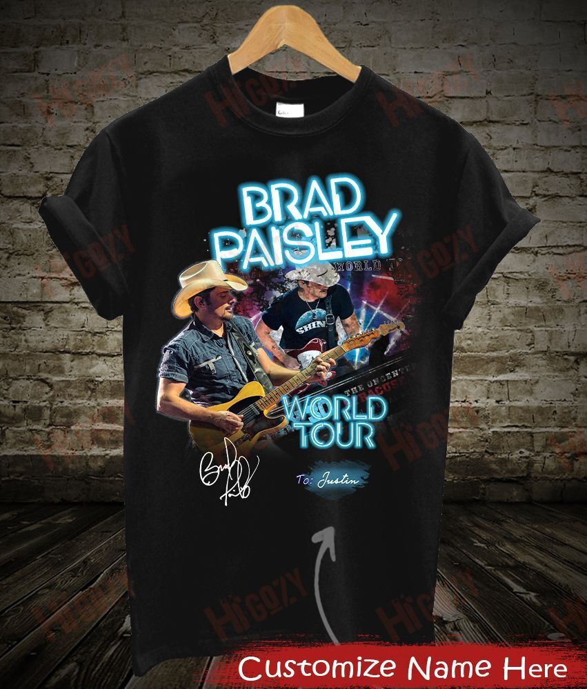 Brad Paisley Tour Shirts, T-Shirt 2D – Spnv93