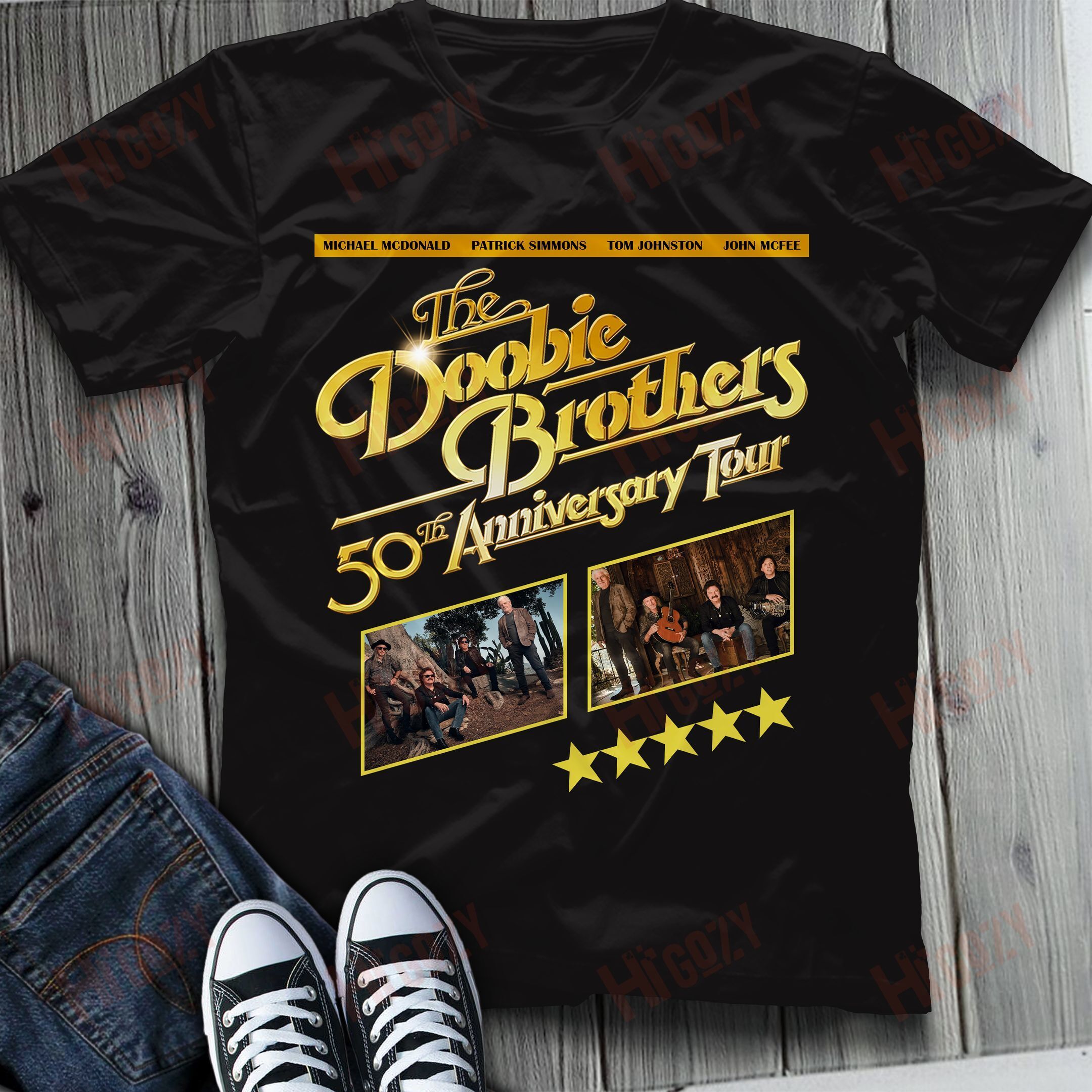 The Doobie Brothers Band Tour Shirt, T-Shirt 2D – Spnv453