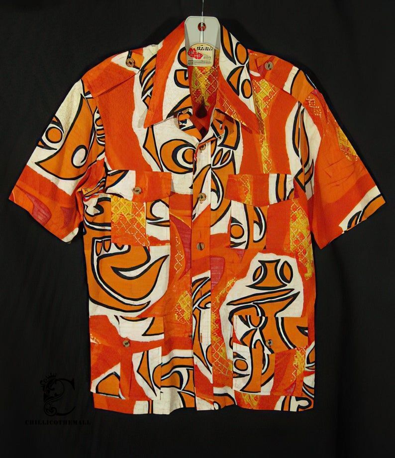 1960S Holo Holo Hawaiian Shirt James Bond Safari