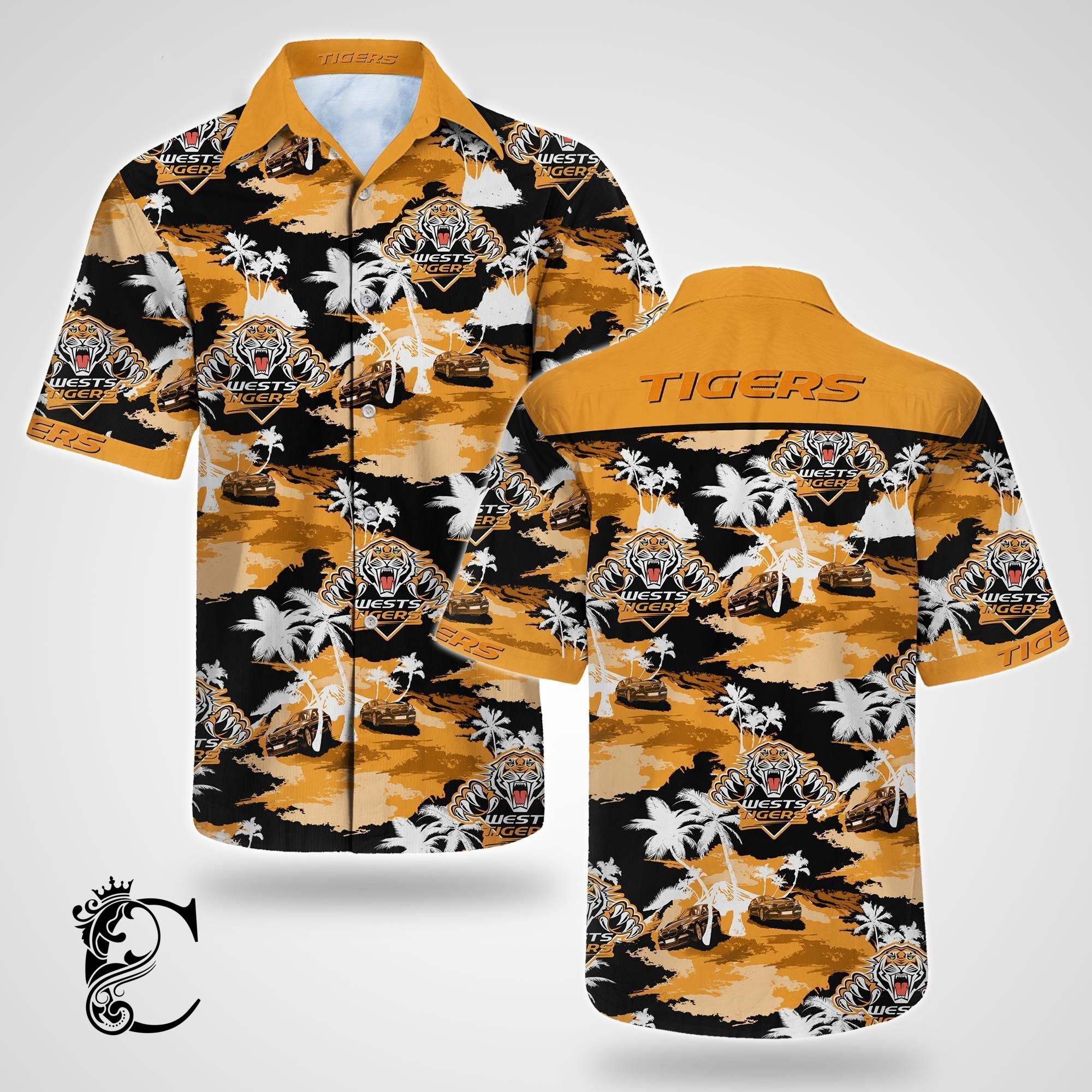 Beach Shirt Wests Tigers Tommy Bahama Hawaiian Shirt- Chillicothemall