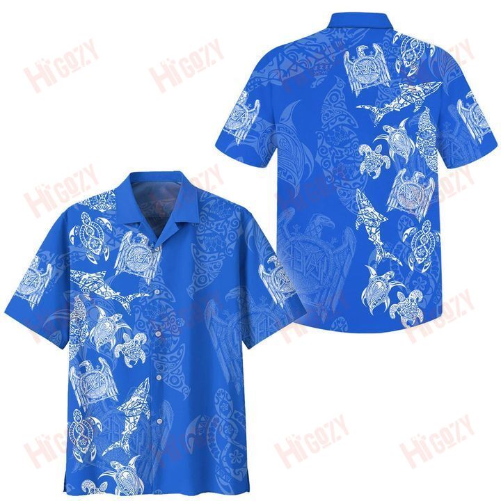 Beach Shirt Slayer Band Polynesian Hawaiian Aloha Shirts, Slayer Band Hawaiian Tribal Turtle Short Sleeve Shirt