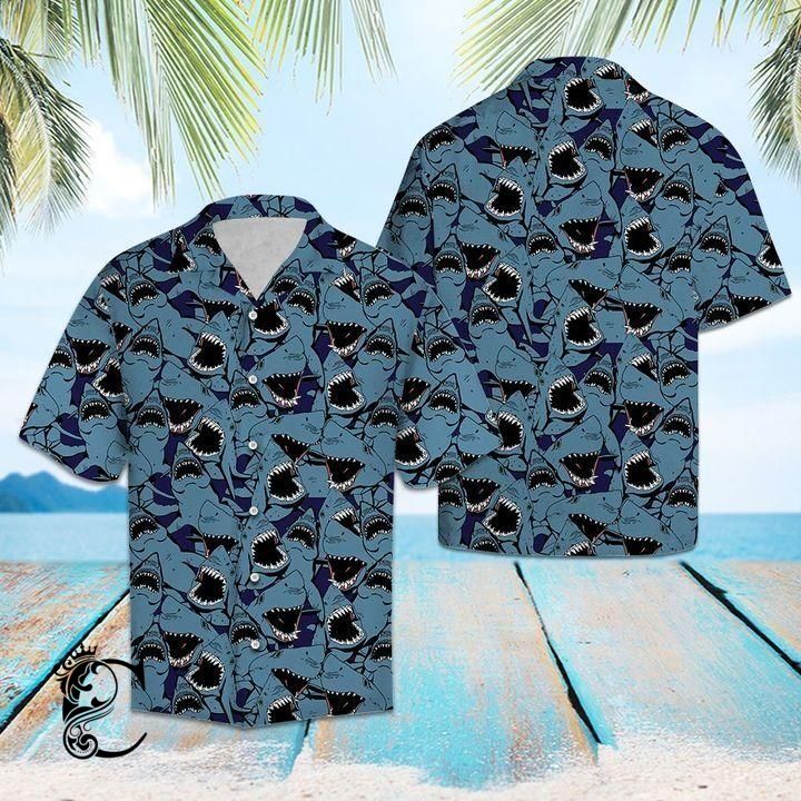 Beach Shirt Shop Shark Hawaiian Shirt- Chillicothemall