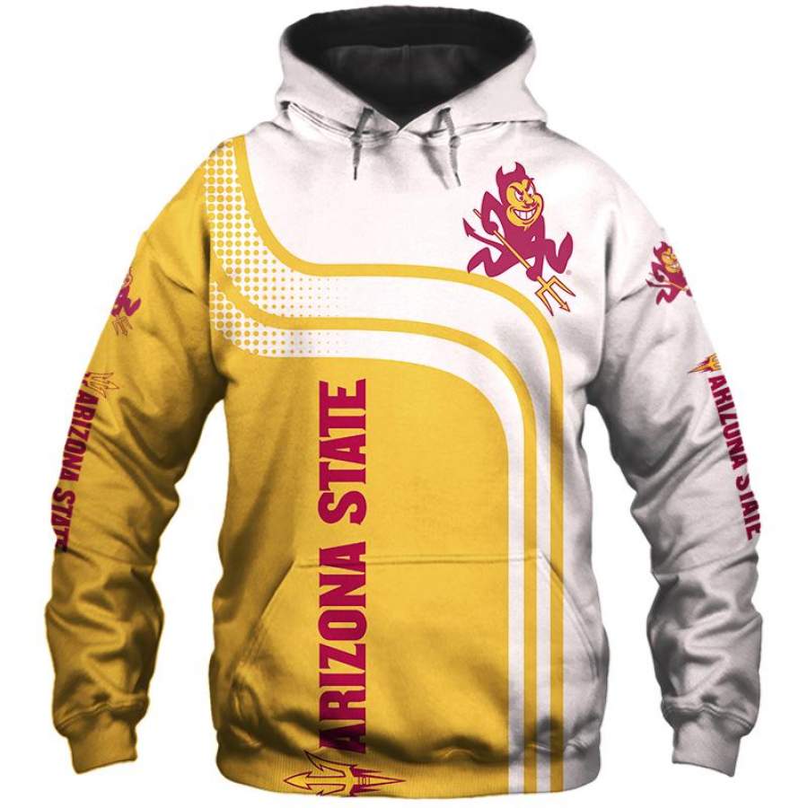 Arizona State Sun Devils Hoodies 3D Pullover & Zip Up Hoodies