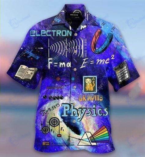 Beach Shirt Hawaiian Aloha Shirts Awesome Physics- Chillicothemall