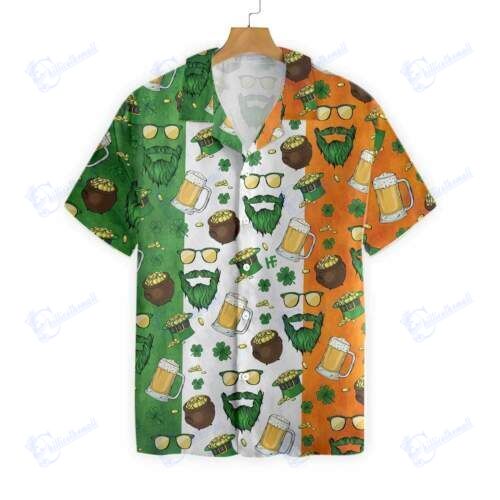 Beard Sain Patrick’S Day Hawaiian Aloha Shirts