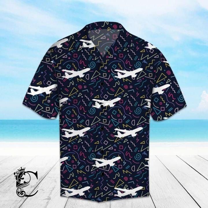 Amazing Airplane Unisex Hawaiian Aloha Shirts