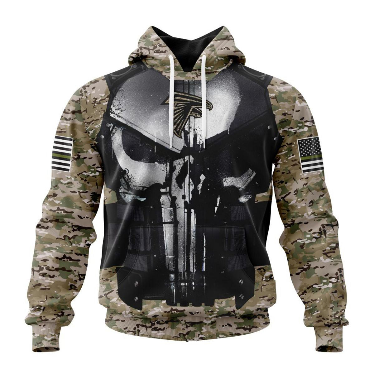 Atlanta Falcons Hoodie Camo Custom Name & Number