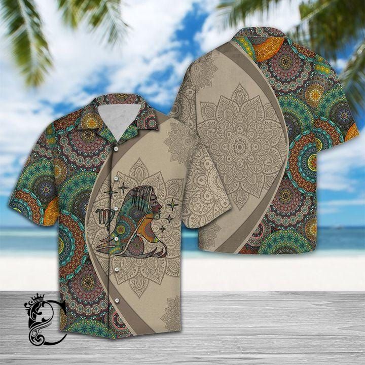 Amazing Virgo Horoscope Mandala Unisex Hawaiian Shirts