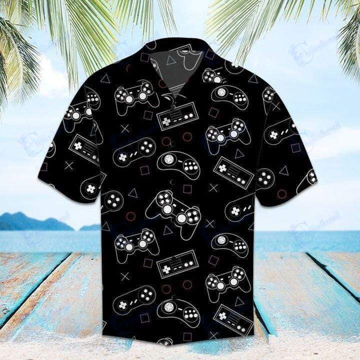 Beach Shirt Amazing Playstation Gamer Hawaiian Aloha Shirts- Chillicothemall