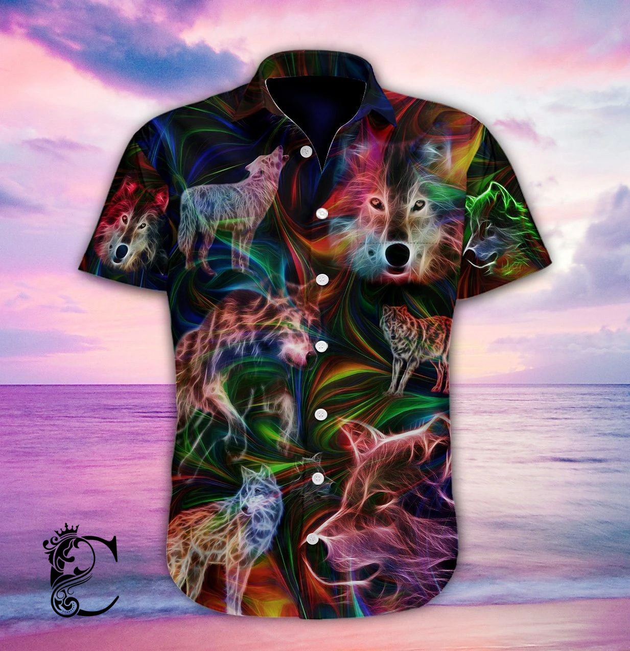 Wolf Fantasy Hawaiian Shirt